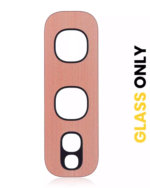 Sklíčko zadní kamery (jen sklo) s lepením pro Samsung Galaxy S10E (Flamingo Pink) (balení 10 ks)
