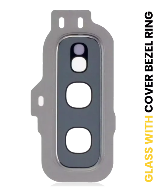 Sklíčko zadní kamery s kryt bezel ring pro Samsung Galaxy S10E (Prism White)