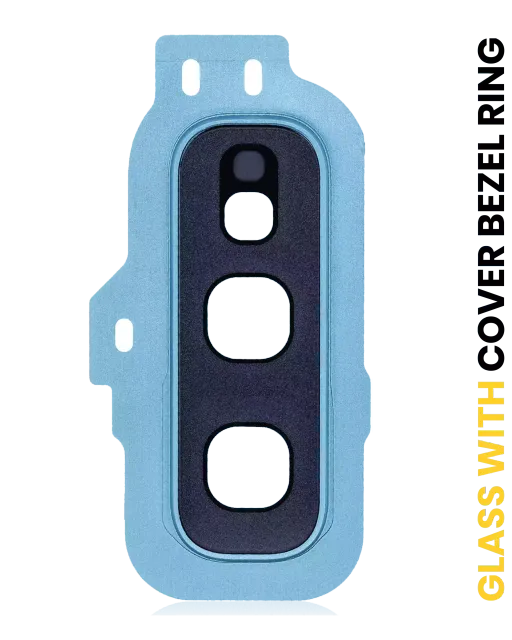 Sklíčko zadní kamery s kryt bezel ring pro Samsung Galaxy S10E (Prism Blue)