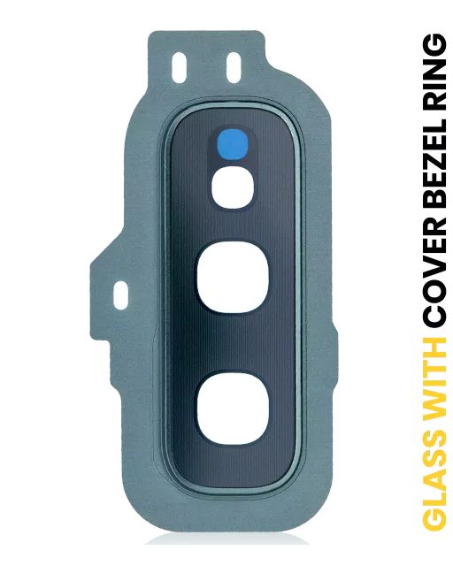 Sklíčko zadní kamery s kryt bezel ring pro Samsung Galaxy S10E (Prism Green)