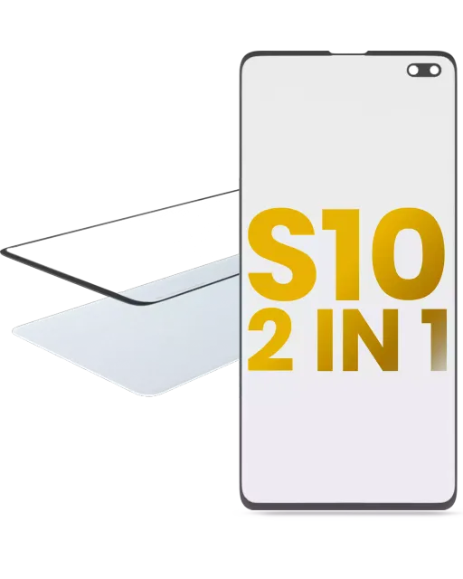 2v1 přední sklo s OCA (předinstalováno) pro Samsung Galaxy S10 Plus