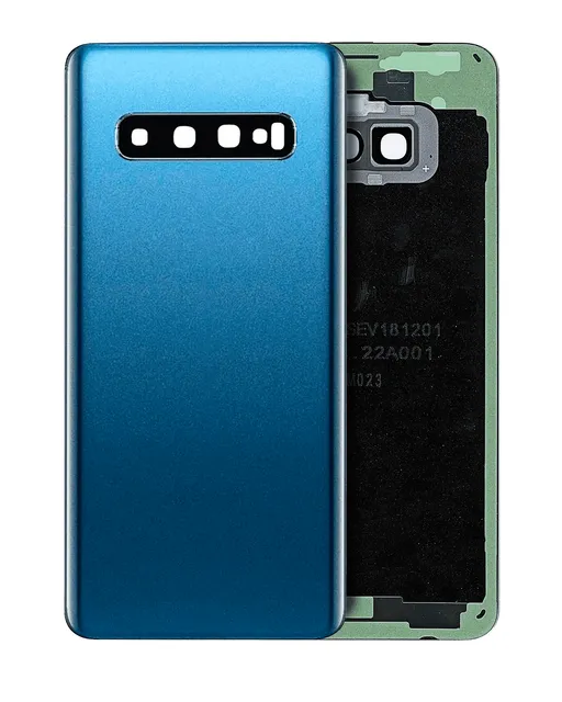 Zadní sklo se sklíčkem kamery pro Samsung Galaxy S10 (Service Pack) (Prism Blue)