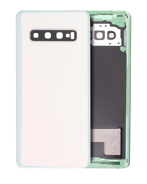 Zadní sklo se sklíčkem kamery pro Samsung Galaxy S10 (Service Pack) (Prism White)