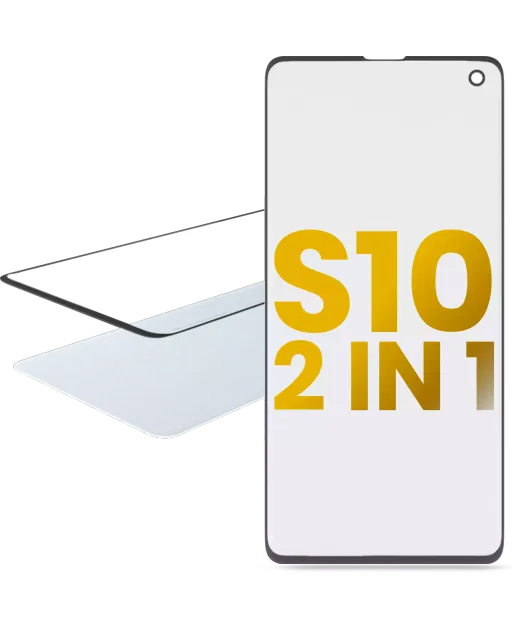 2v1 přední sklo s OCA (předinstalováno) pro Samsung Galaxy S10