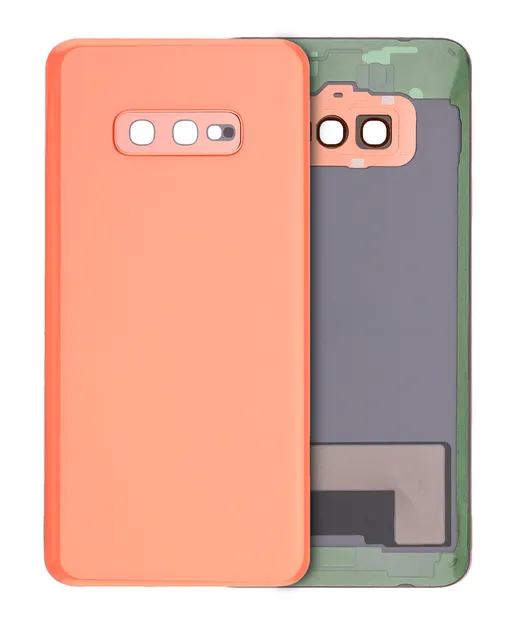 Zadní sklo se sklíčkem kamery pro Samsung Galaxy S10e (bez loga) (Aftermarket Plus) (Flamingo Pink)
