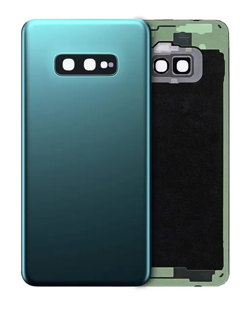 Zadní sklo se sklíčkem kamery pro Samsung Galaxy S10e (bez loga) (Aftermarket Plus) (Prism Green)