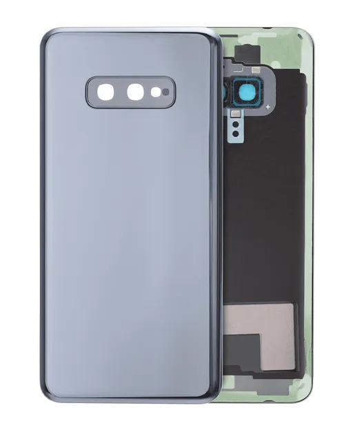 Zadní sklo se sklíčkem kamery pro Samsung Galaxy S10e (bez loga) (Aftermarket Plus) (Prism Black)