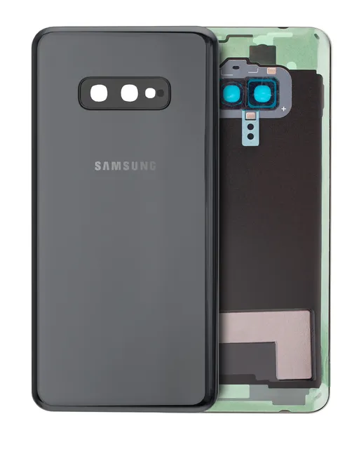 Zadní sklo se sklíčkem kamery pro Samsung Galaxy S10e (Service Pack) (Prism Black)