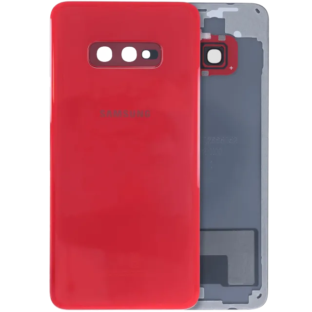 Zadní sklo se sklíčkem kamery pro Samsung Galaxy S10e (Service Pack) (červená)