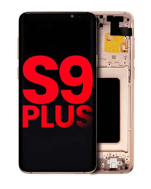 OLED displej s rámečkem pro Samsung Galaxy S9 Plus (Aftermarket Plus) (Sunrise Gold)