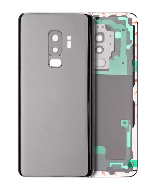 Zadní sklo se sklíčkem kamery pro Samsung Galaxy S9 Plus (Service Pack) (šedý titan)