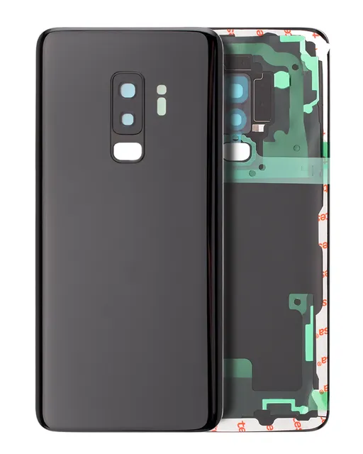 Zadní sklo se sklíčkem kamery pro Samsung Galaxy S9 Plus (Service Pack) (Midnight Black)