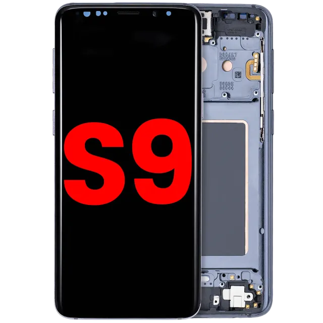 OLED displej s rámečkem pro Samsung Galaxy S9 (Aftermarket Plus) (šedý titan)