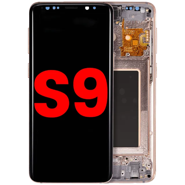 OLED displej s rámečkem pro Samsung Galaxy S9 (Aftermarket Plus) (Sunrise Gold)