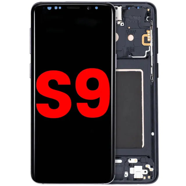 OLED displej s rámečkem pro Samsung Galaxy S9 (Aftermarket Plus) (Midnight Black)