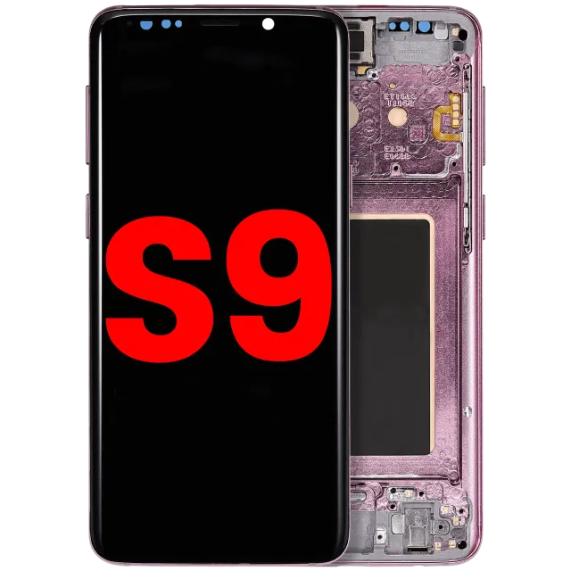OLED displej s rámečkem pro Samsung Galaxy S9 (Aftermarket Plus) (Lilac Purple)