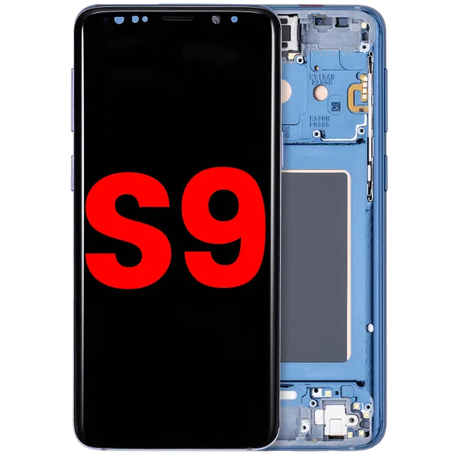 OLED displej s rámečkem pro Samsung Galaxy S9 (Aftermarket Plus) (Coral Blue)