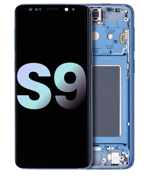 OLED displej s rámečkem pro Samsung Galaxy S9 (Service Pack) (Coral Blue)