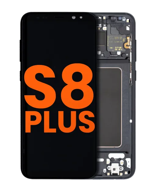 OLED displej s rámečkem pro Samsung Galaxy S8 Plus (kosmetická vada, stav A) (Midnight Black)