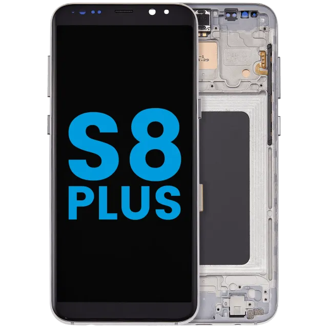 LCD displej s rámečkem (Without FingerPrint Sensor) pro Samsung Galaxy S8 Plus (Aftermarket: Incell) (Arctic Silver)