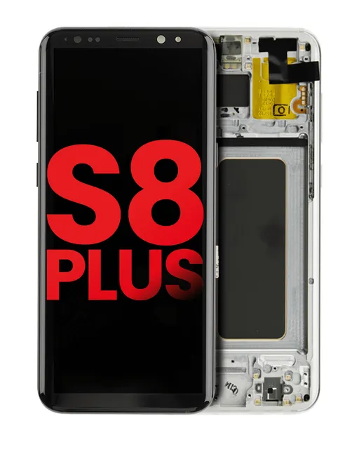 OLED displej s rámečkem pro Samsung Galaxy S8 Plus (Aftermarket Plus) (Arctic Silver)