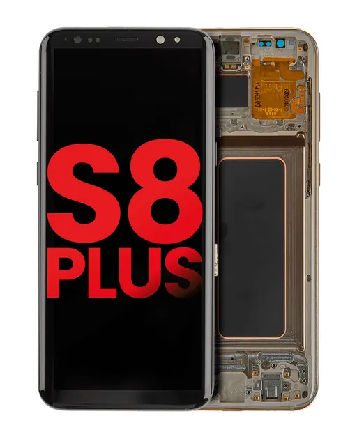 OLED displej s rámečkem pro Samsung Galaxy S8 Plus (Aftermarket Plus) (Maple Gold)