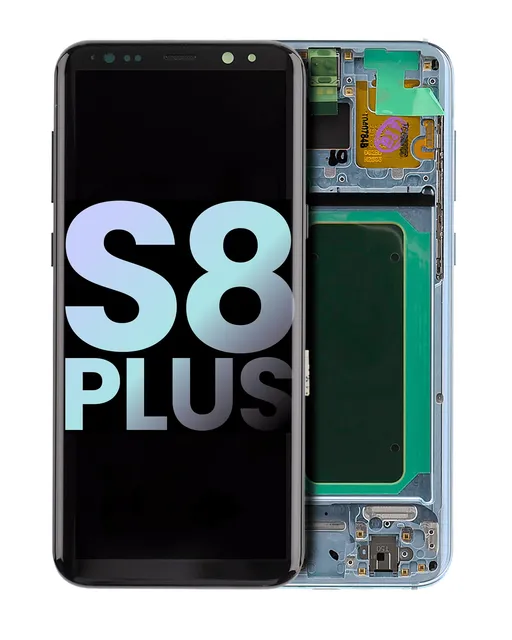 OLED displej s rámečkem pro Samsung Galaxy S8 Plus (Service Pack) (Coral Blue)