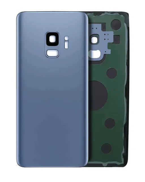 Zadní sklo se sklíčkem kamery pro Samsung Galaxy S9 (bez loga) (Aftermarket Plus) (Coral Blue)
