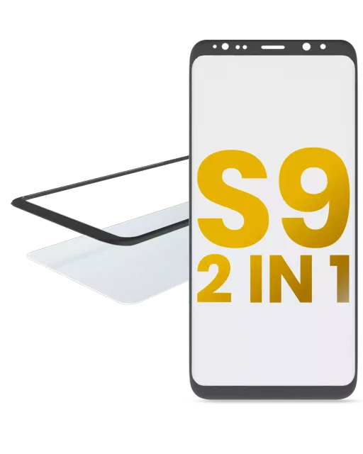 2v1 přední sklo s OCA (předinstalováno) pro Samsung Galaxy S9