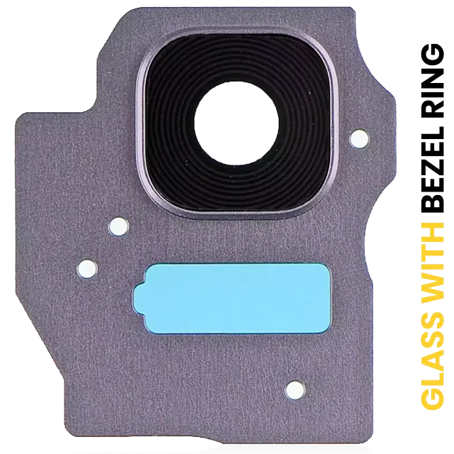 Sklíčko zadní kamery s bezel ring pro Samsung Galaxy S8 Plus (Orchid Gray)