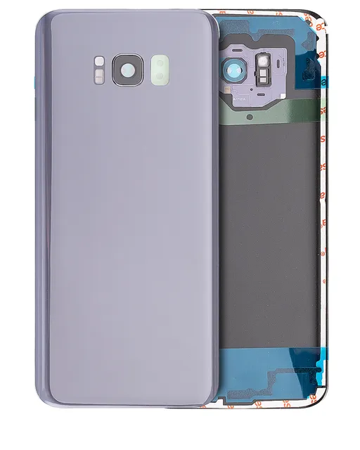 Zadní sklo se sklíčkem kamery pro Samsung Galaxy S8 Plus (bez loga) (Aftermarket Plus) (Orchid Gray)