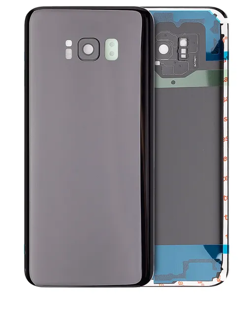 Zadní sklo se sklíčkem kamery pro Samsung Galaxy S8 Plus (Service Pack) (Midnight Black)