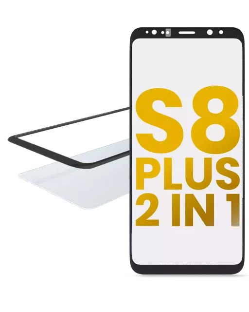 2v1 přední sklo s OCA (předinstalováno) pro Samsung Galaxy S8 Plus