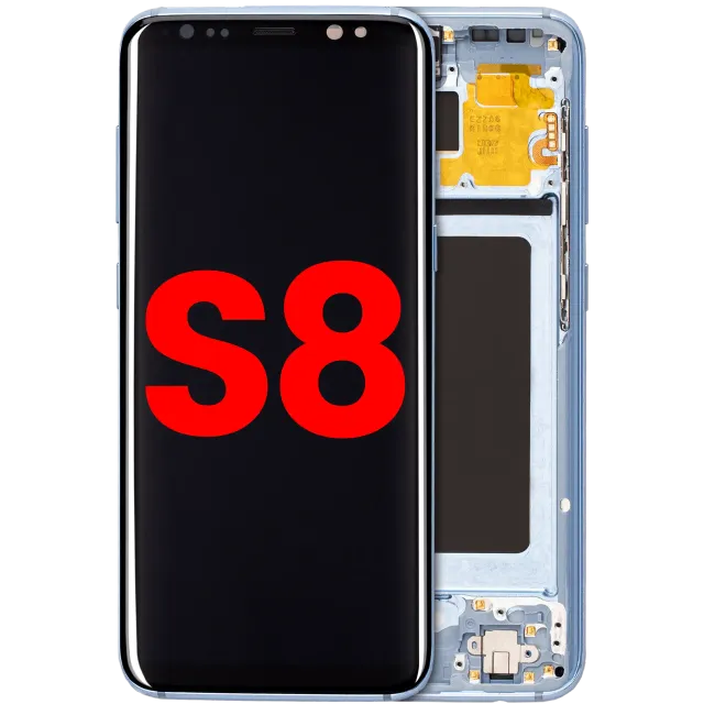 OLED displej s rámečkem pro Samsung Galaxy S8 (Aftermarket Plus) (Coral Blue)