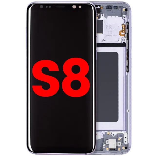 OLED displej s rámečkem pro Samsung Galaxy S8 (Aftermarket Plus) (Orchid Gray)