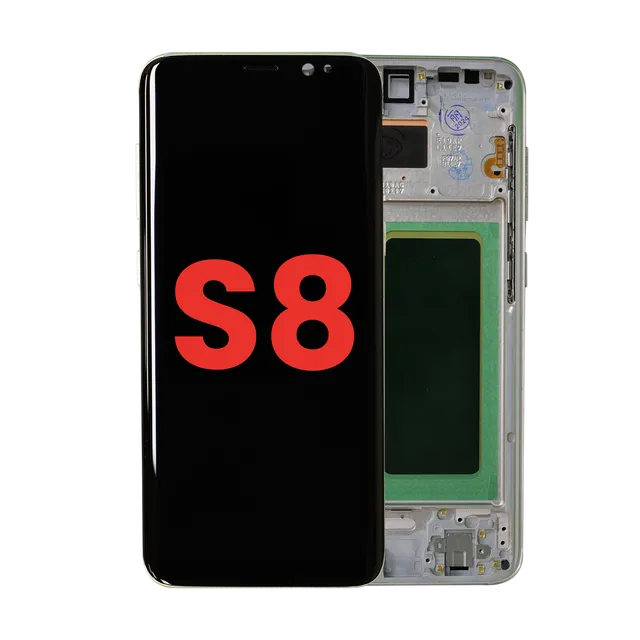 OLED displej s rámečkem pro Samsung Galaxy S8 (Aftermarket Plus) (Maple Gold)