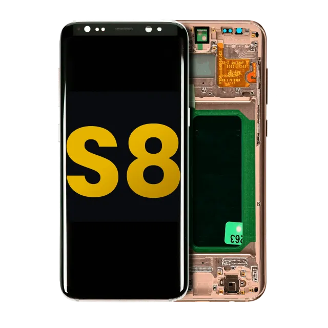 OLED displej s rámečkem pro Samsung Galaxy S8 (repasovaný) (Maple Gold)