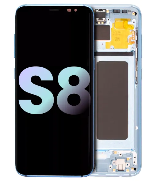 OLED displej s rámečkem pro Samsung Galaxy S8 (Service Pack) (Coral Blue)