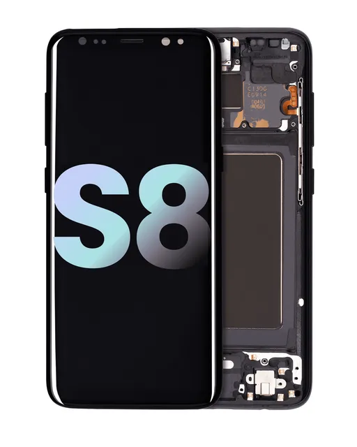 OLED displej s rámečkem pro Samsung Galaxy S8 (Service Pack) (Midnight Black)