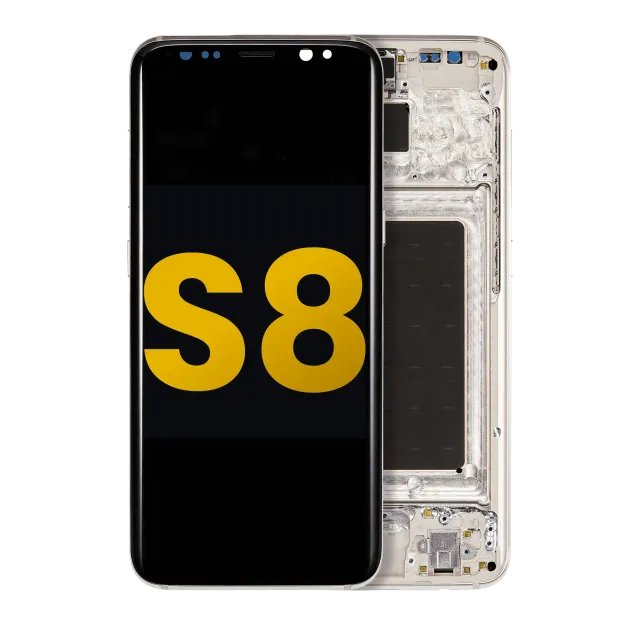 OLED displej s rámečkem pro Samsung Galaxy S8 (repasovaný) (Arctic Silver)