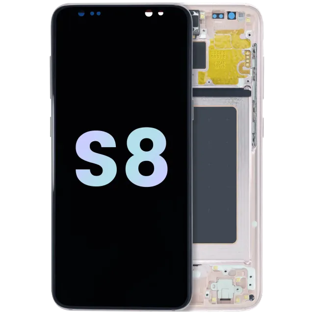 LCD displej s rámečkem pro Samsung Galaxy S8 (Service Pack) (růžová)