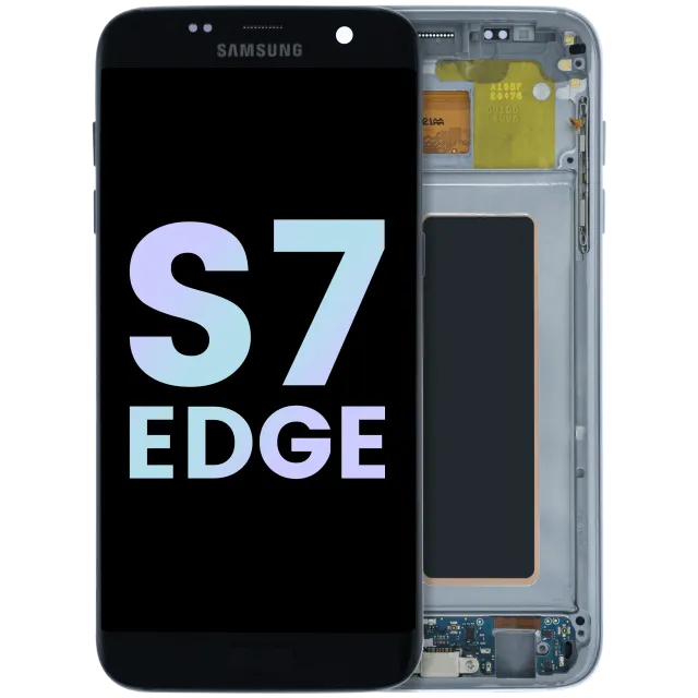 LCD displej s rámečkem pro Samsung Galaxy S7 Edge (Service Pack) (černá)