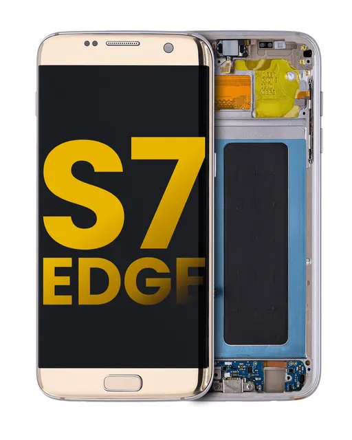 OLED displej s rámečkem pro Samsung Galaxy S7 Edge (International / G935F) (repasovaný) (Gold Platinum)
