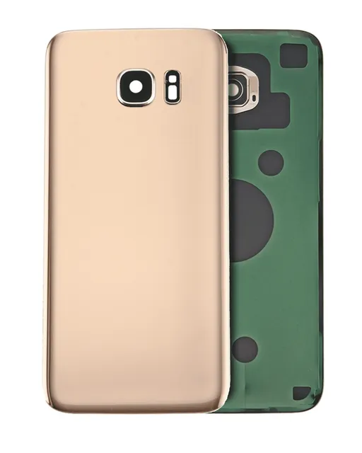 Zadní sklo se sklíčkem kamery pro Samsung Galaxy S7 (No Logo) (Aftermarket Plus) Edge (zlatá)