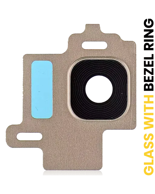 Sklíčko zadní kamery s bezel ring pro Samsung Galaxy S8 (zlatá)