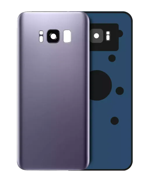 Zadní sklo se sklíčkem kamery pro Samsung Galaxy S8 (bez loga) (Aftermarket Plus) (Orchid Gray)