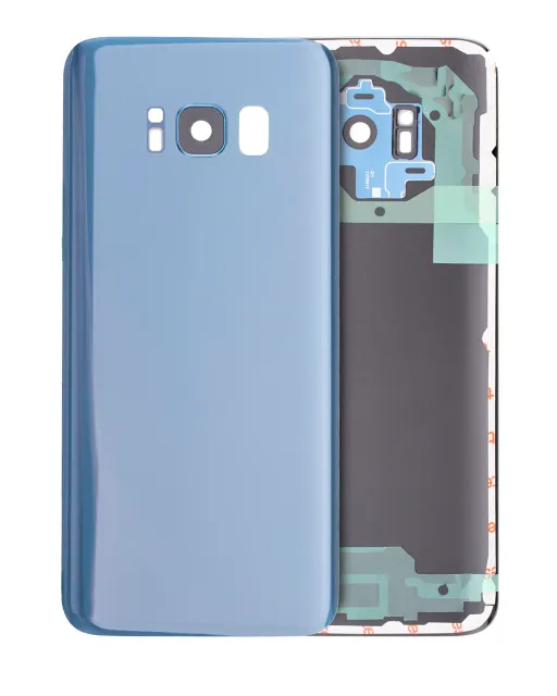 Zadní sklo se sklíčkem kamery pro Samsung Galaxy S8 (bez loga) (Aftermarket Plus) (Coral Blue)