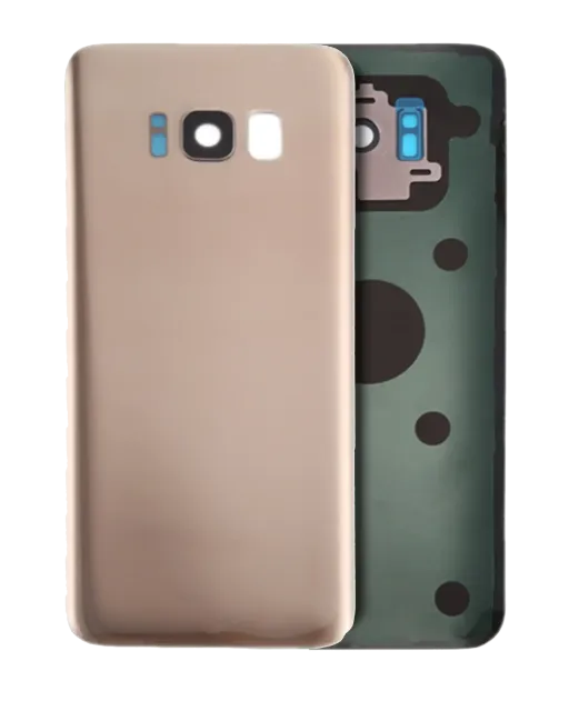 Zadní sklo se sklíčkem kamery pro Samsung Galaxy S8 (bez loga) (Aftermarket Plus) (Maple Gold)