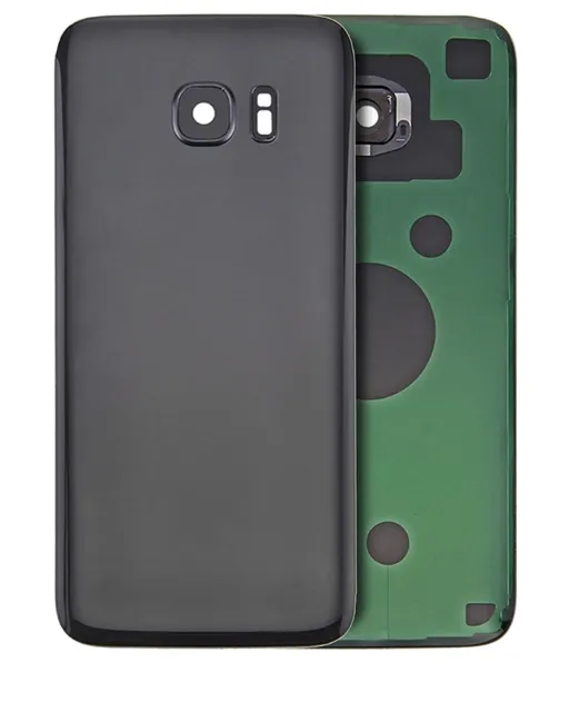 Zadní sklo se sklíčkem kamery pro Samsung Galaxy S7 Edge (Service Pack) (černá)