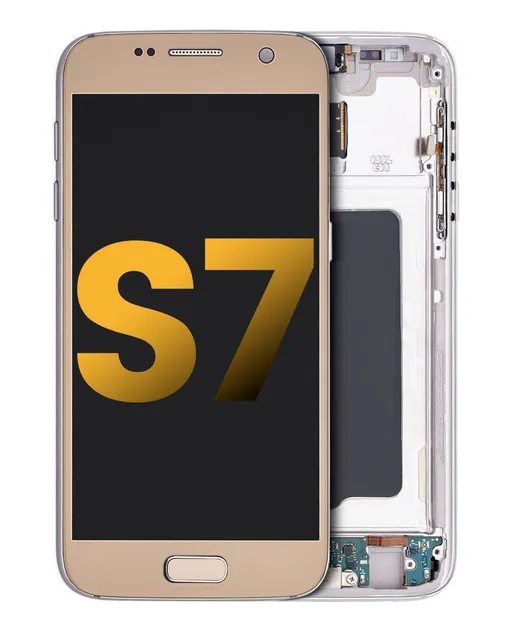 OLED displej s rámečkem pro Samsung Galaxy S7 (repasovaný) (All US Models) (Gold Platinum)